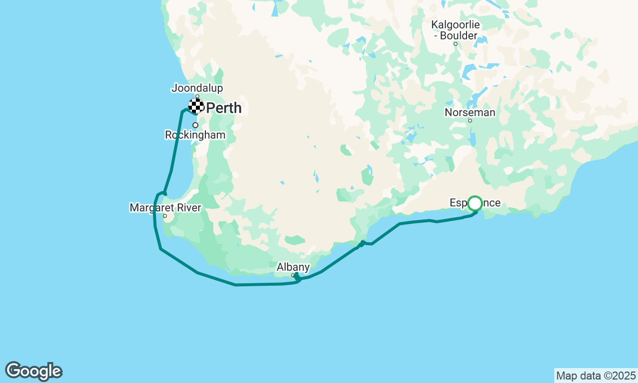 Esperance to Fremantle 