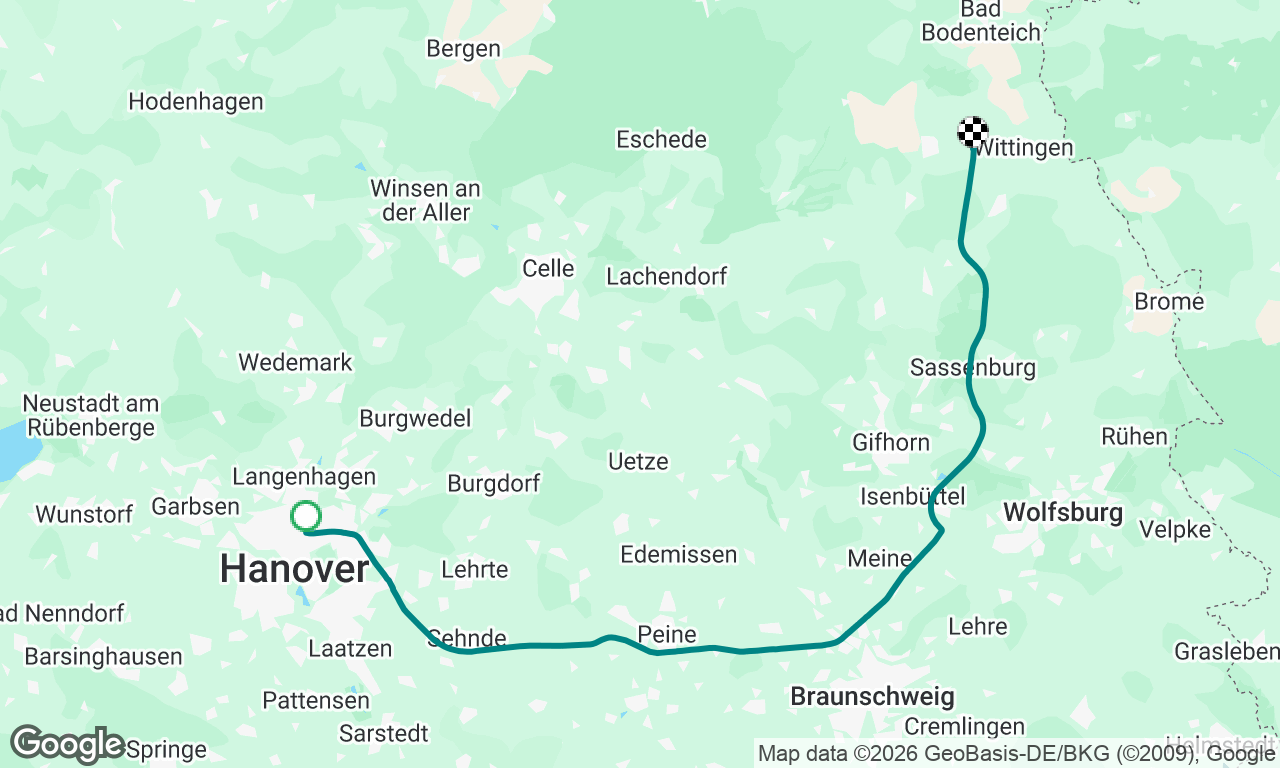 Hannover Marina til Wittingen Marina