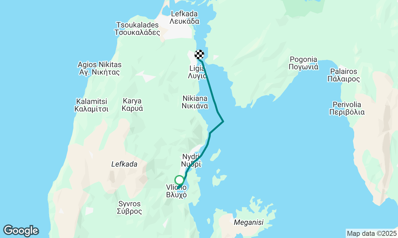 Vliho Bay to Kariotes
