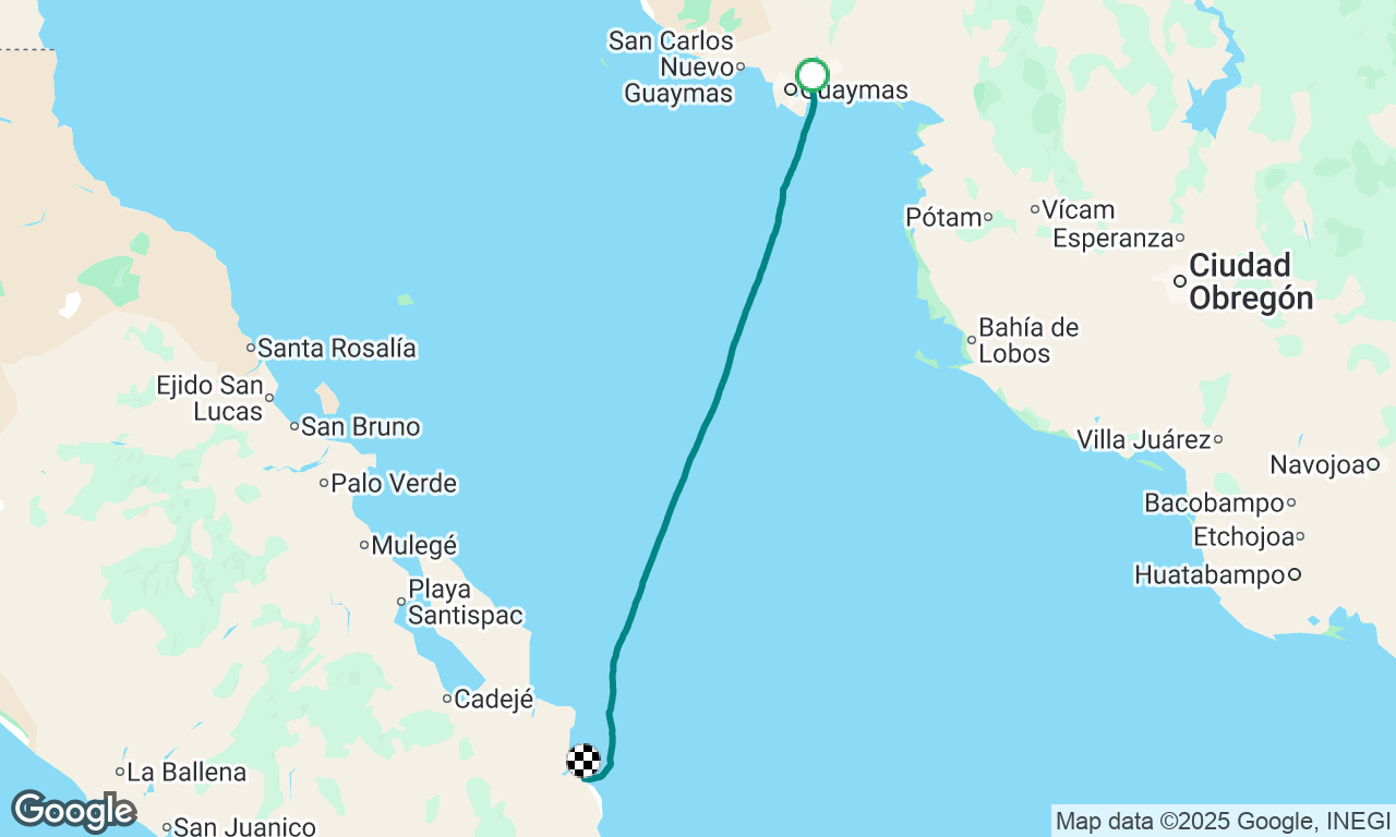 Muelle El Mero (Guaymas) to San Juanico