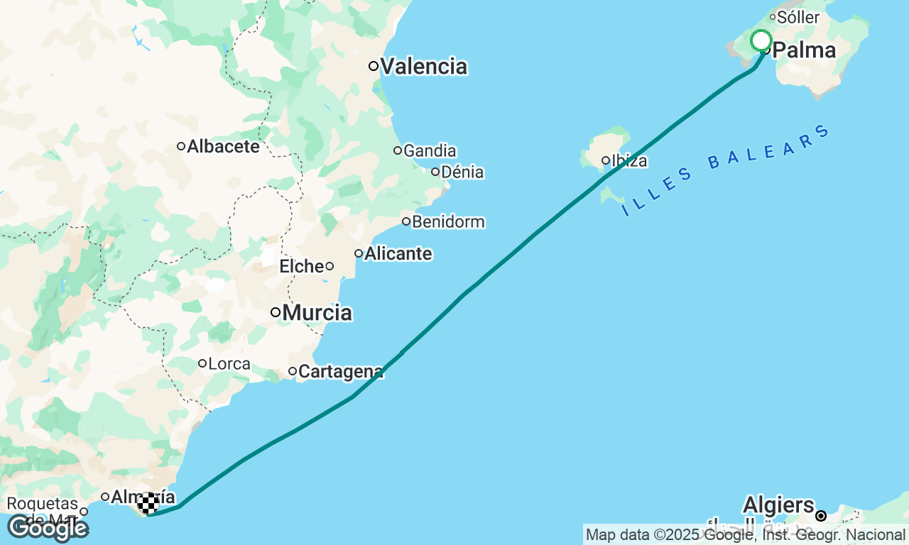 Palma to Almería 