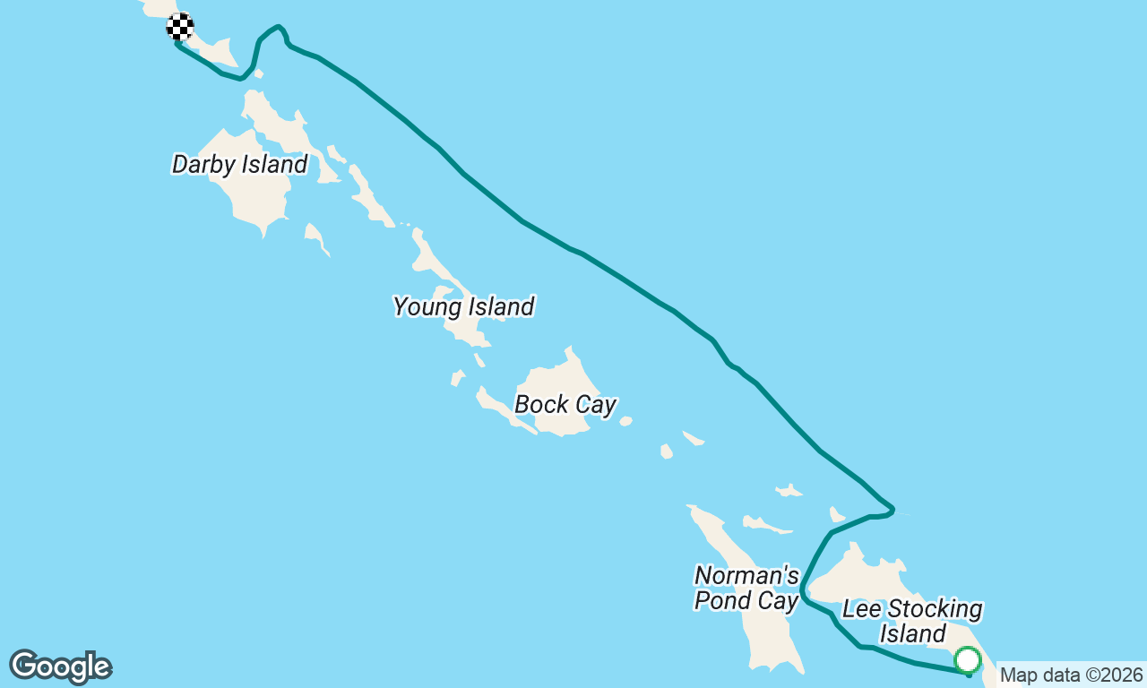 Williams Cay to Rudder Cut Cay