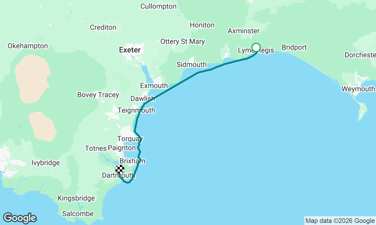 Lyme Regis to Dartmouth 