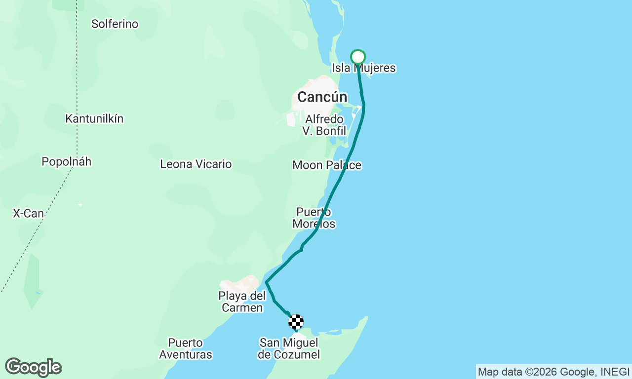 Isla Mujeres to Cozumel