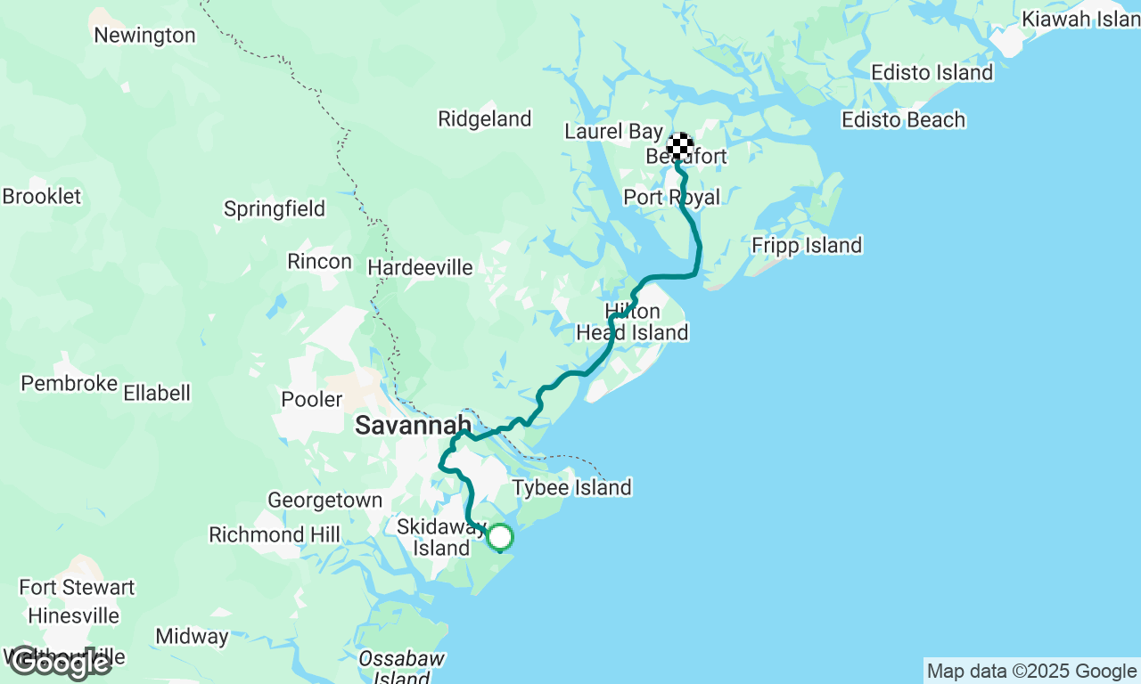 Tybee Island Ga to Beaufort SC!