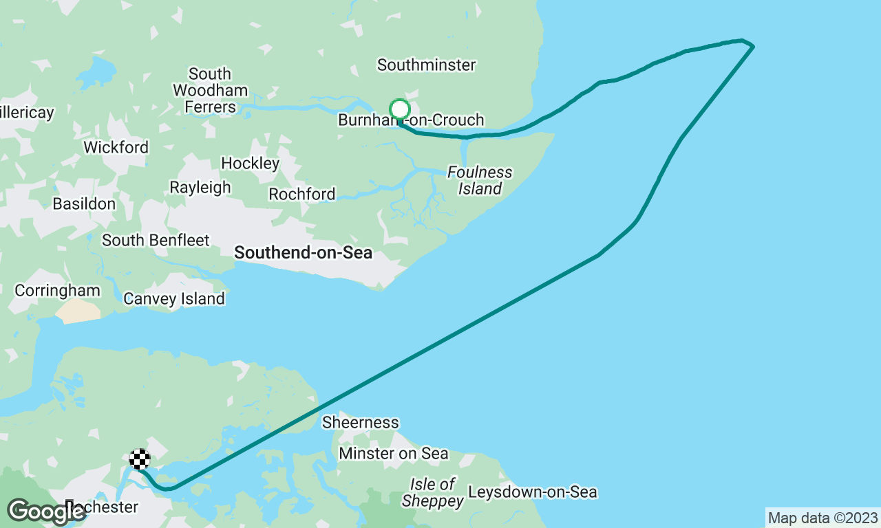 Burnham on crouch to Chatham 