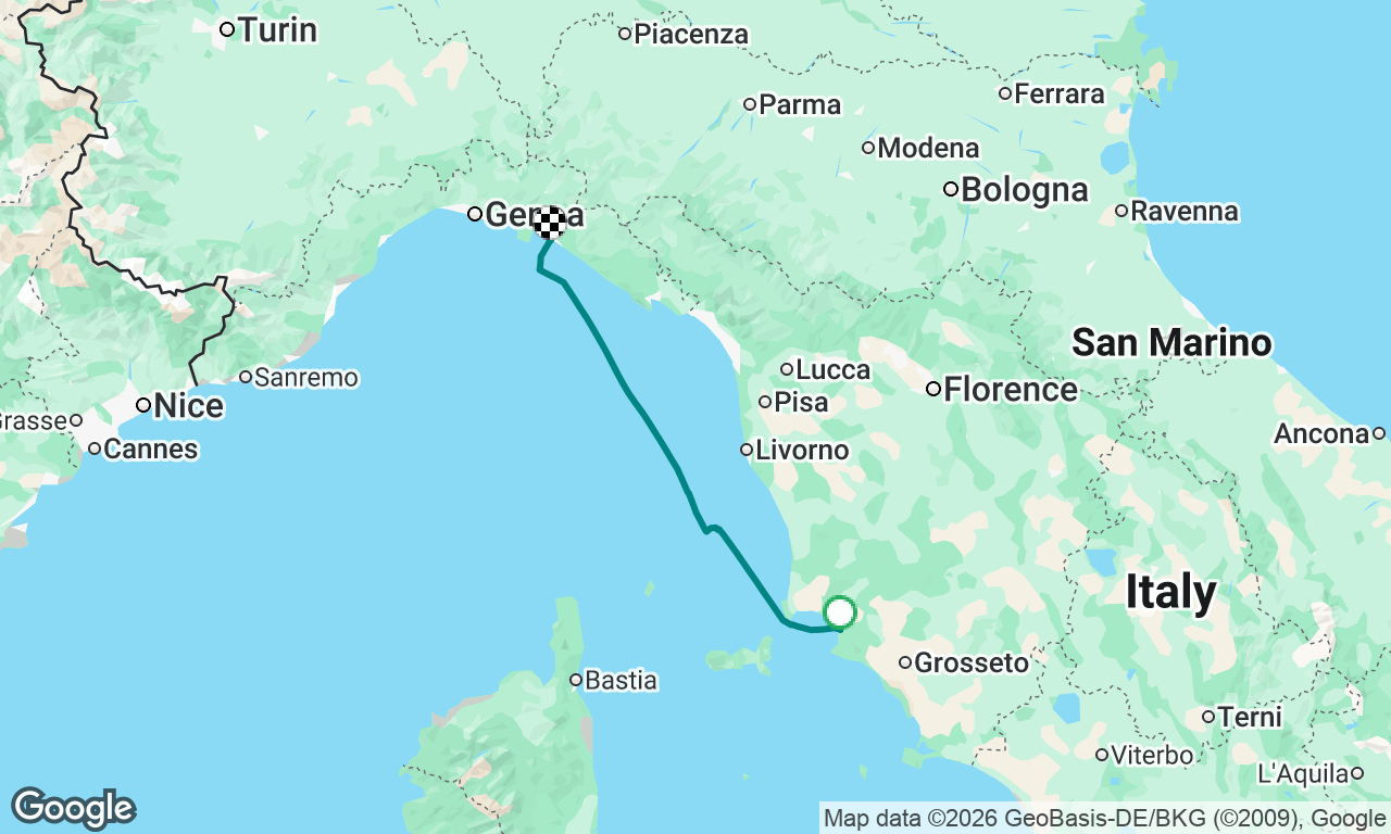 Voyage map