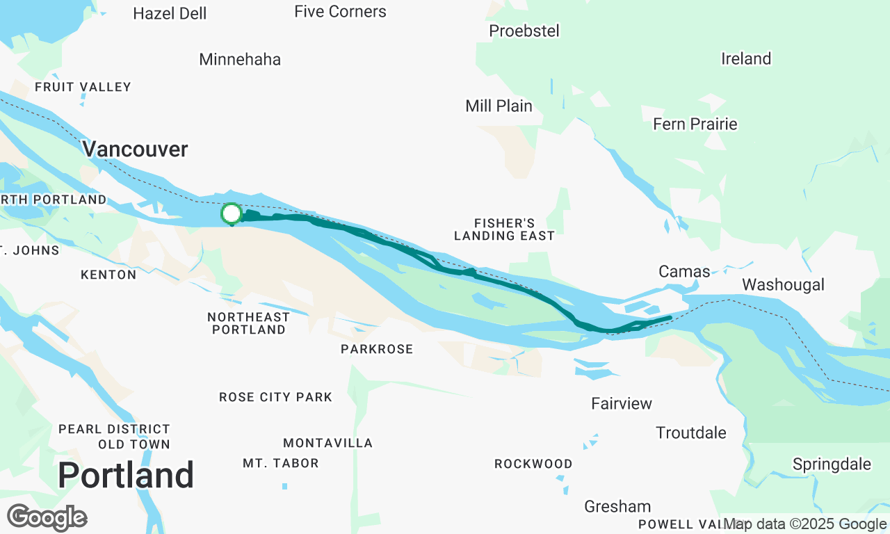 Motorsailing on the Columbia