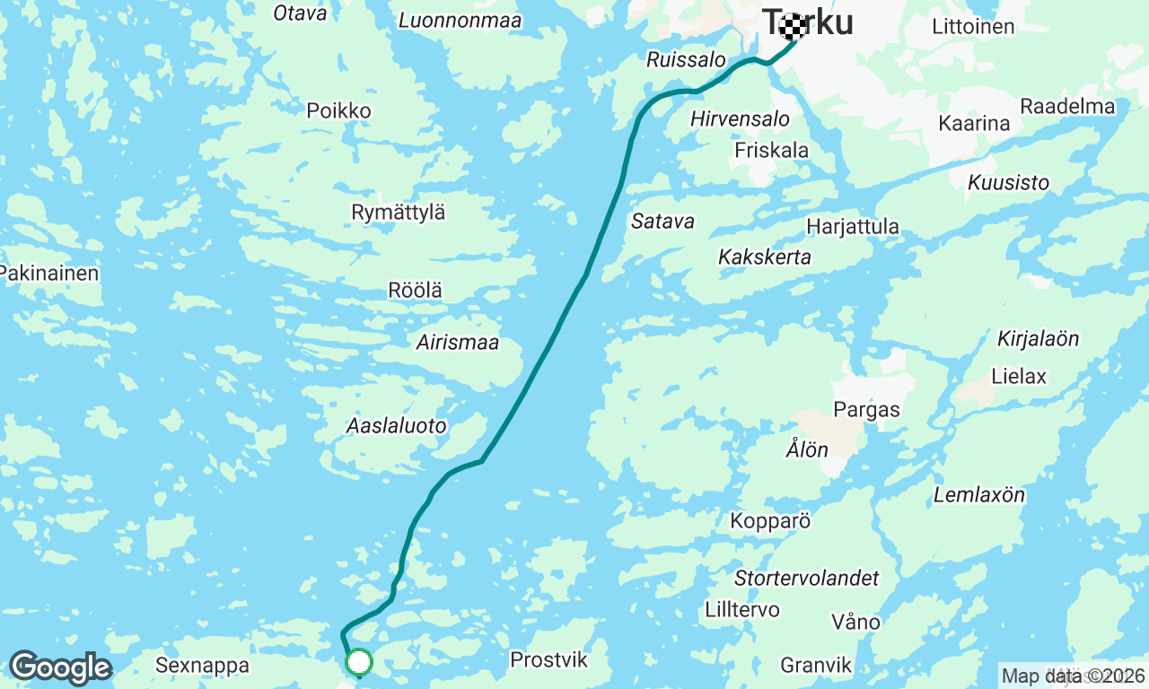 Nagu -> Turku