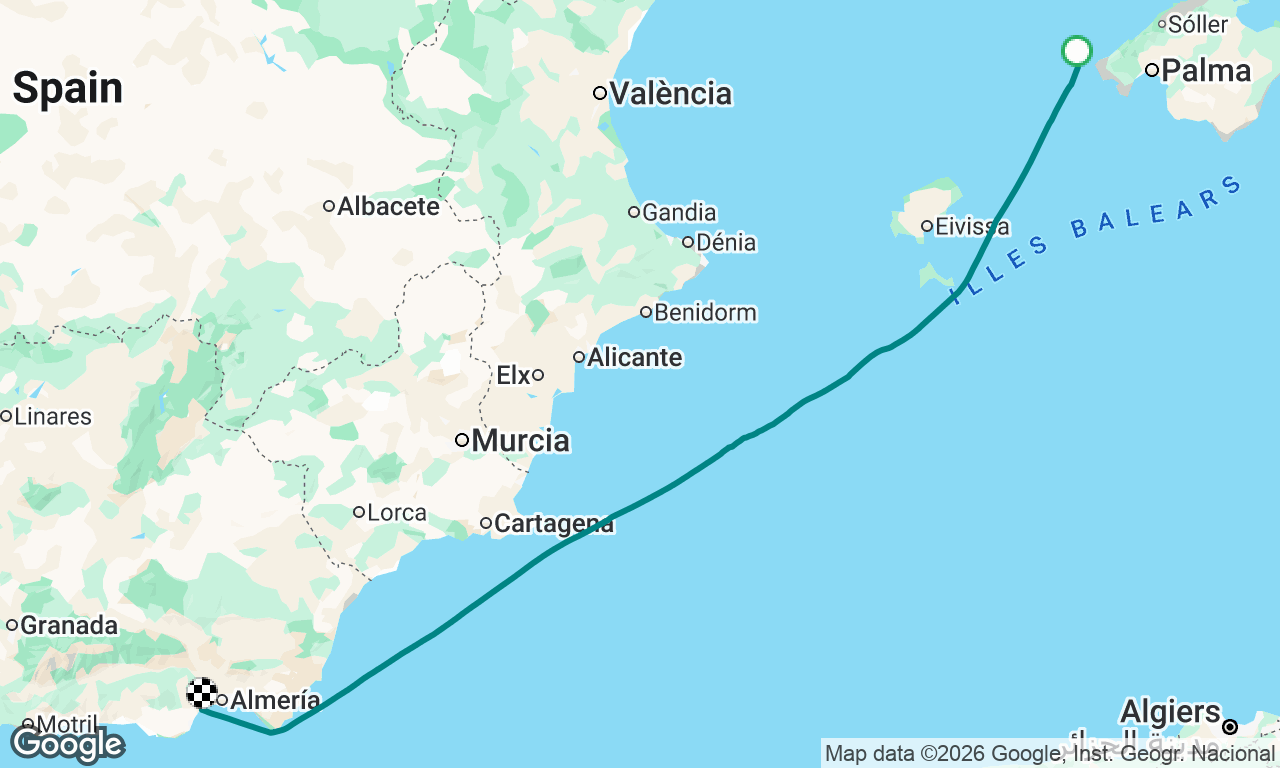 Voyage map
