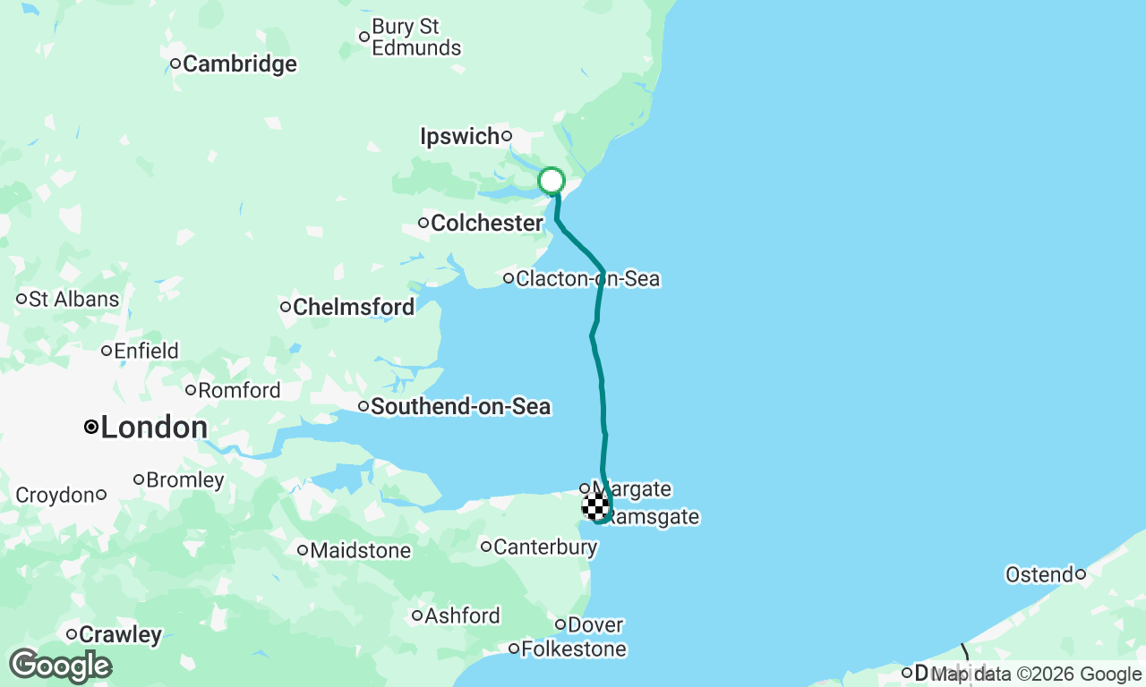 Boat delivery Harwich to Ramsgate