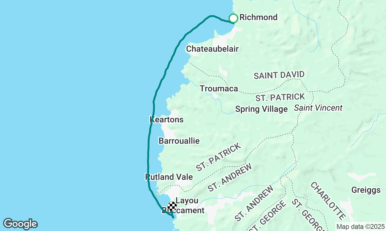 chateaubelair > buccament