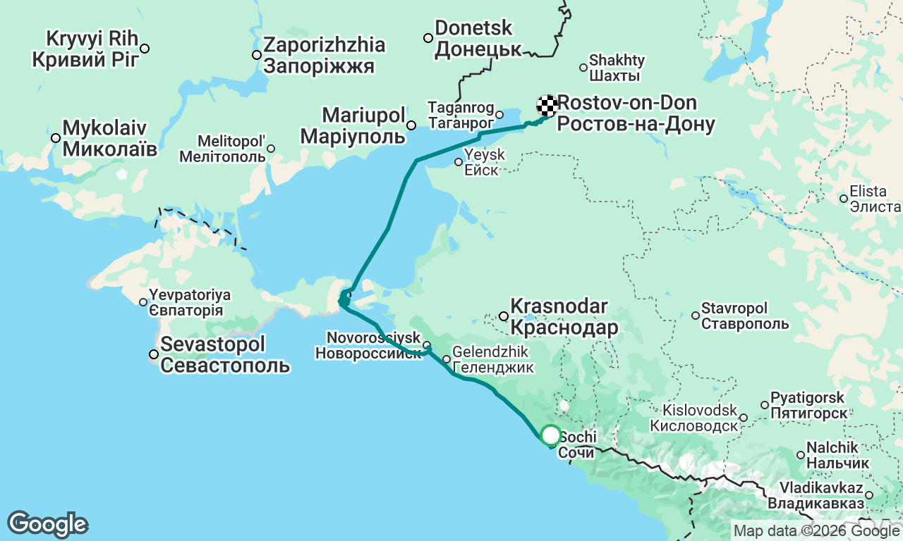 Voyage map