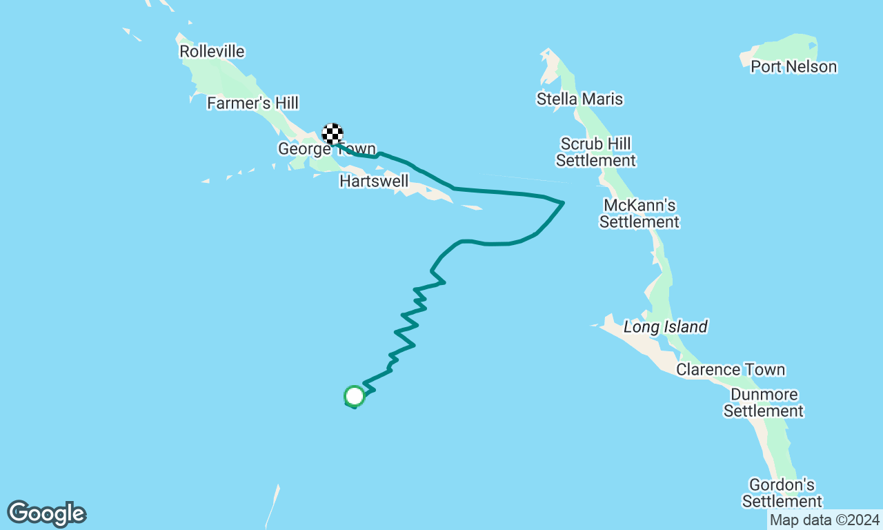 Fishermen’s Bay to Georgetown, Moss Cays, Bahamas