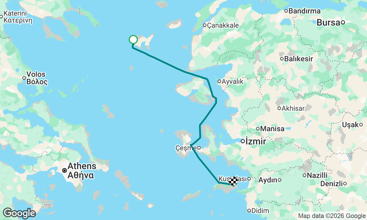 Voyage map