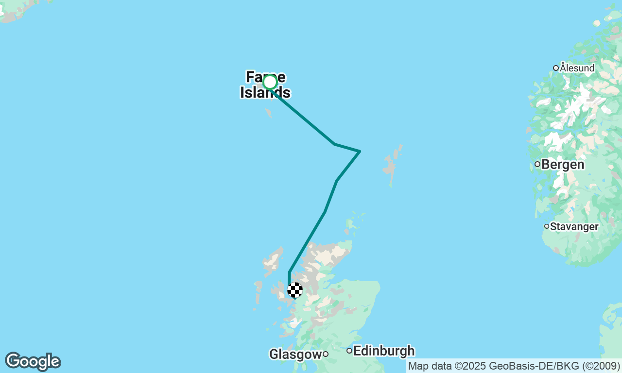 Faroe Islands to Scotland