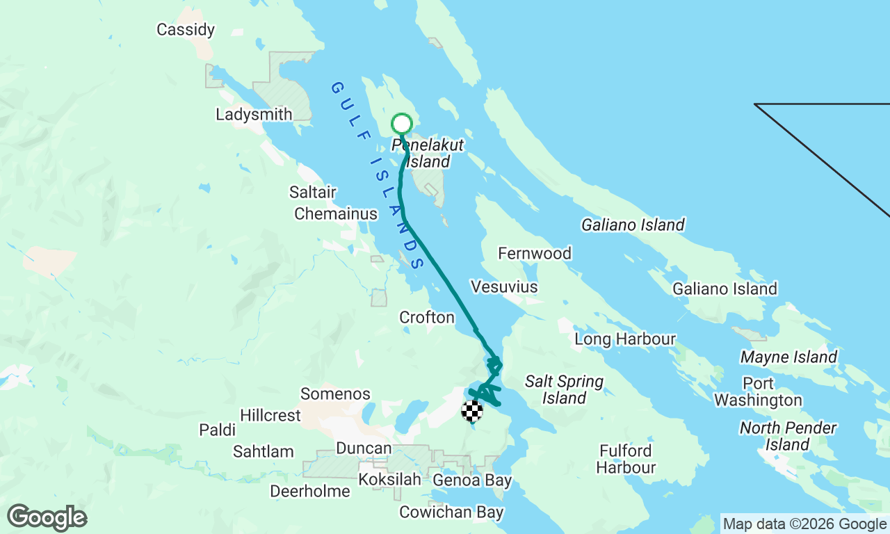 Telegraph Bay to Maple Bay. 
