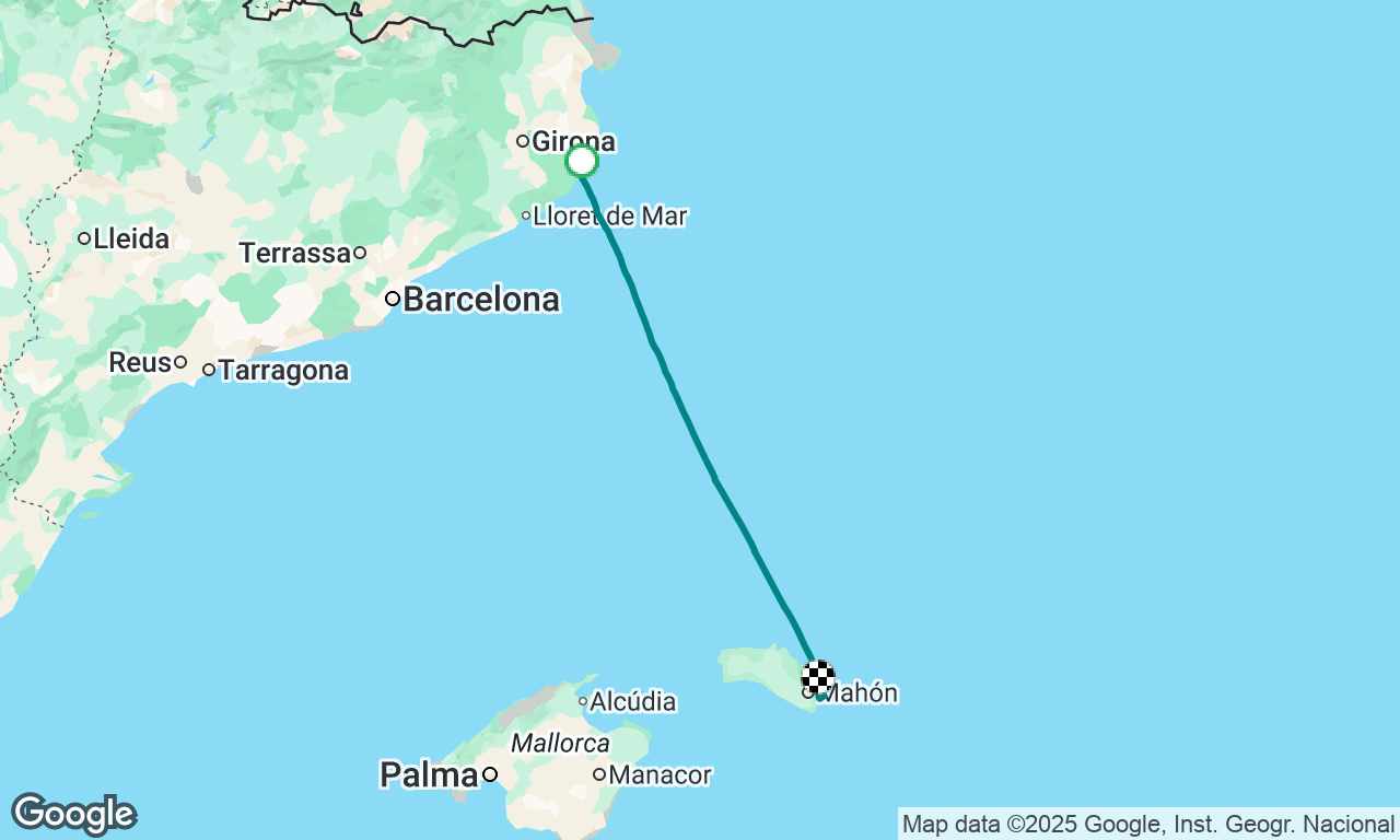 Palamos to Cala Teulera, Menorca