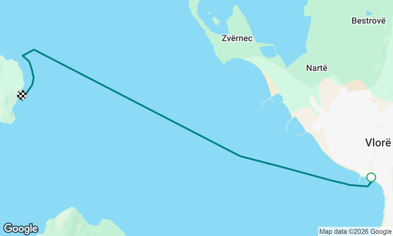 Vlore to Sazan Island