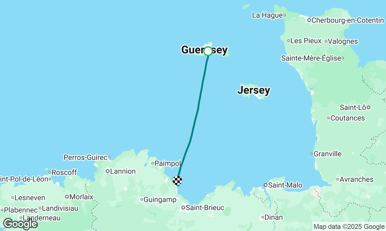 Petit Port, Guernsey to St Quai, France