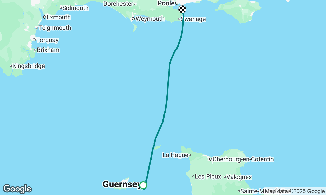 Sark Island to Studland Bay