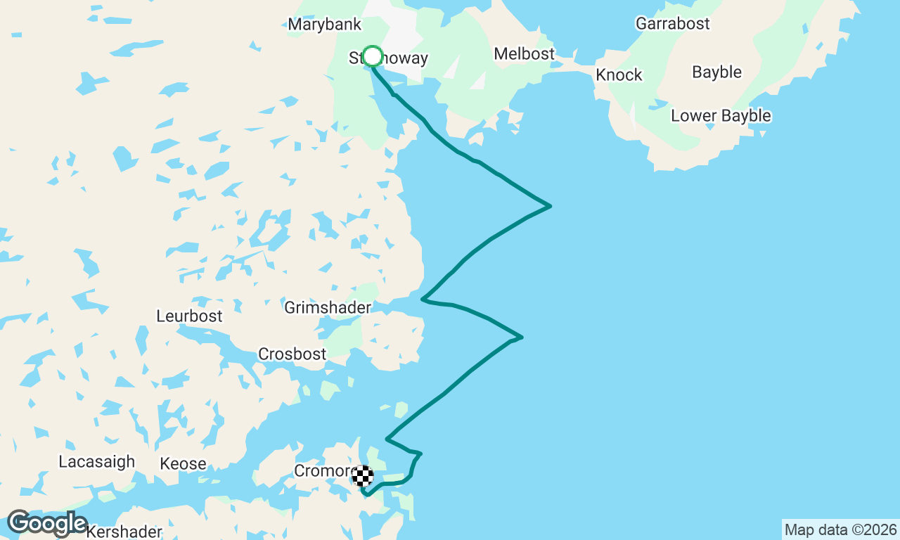 Stornoway to Loch Marvarg
