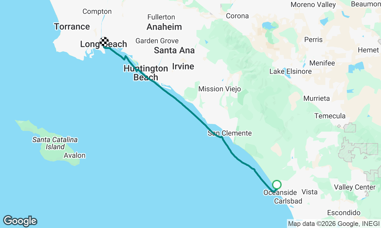 Oceanside to Long Beach