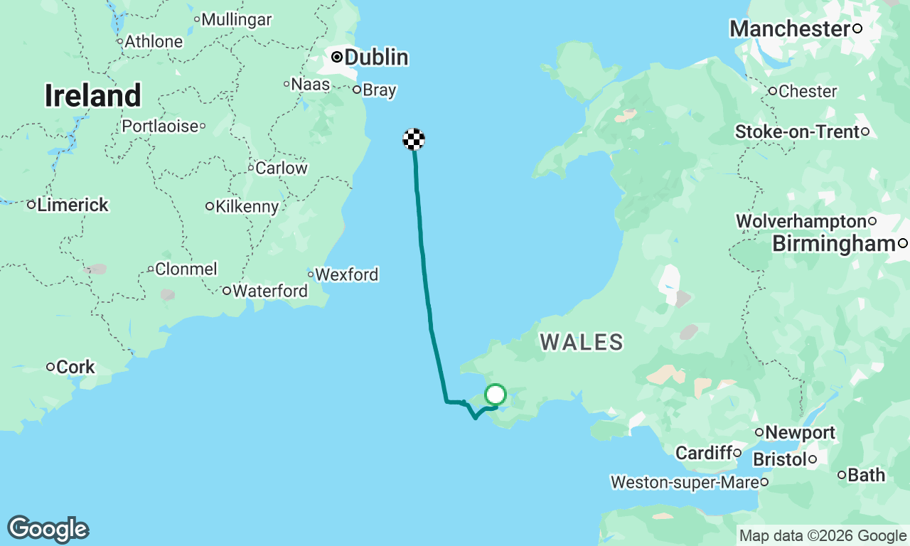 Day 18, Milford Haven to Dun Laoghaire