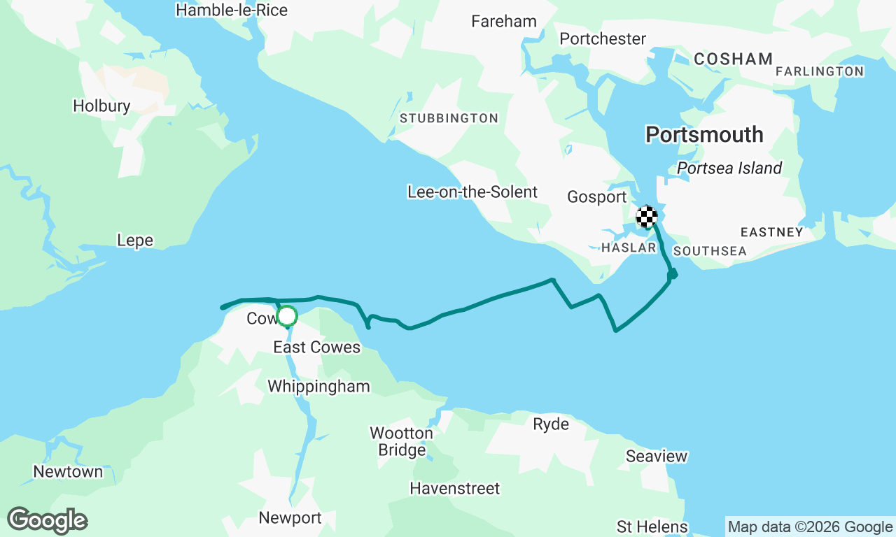 West Cowes to Haslar