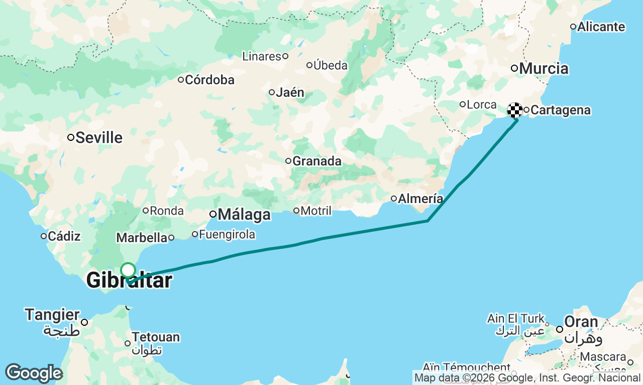 Gibraltar to Cartagena, Solo