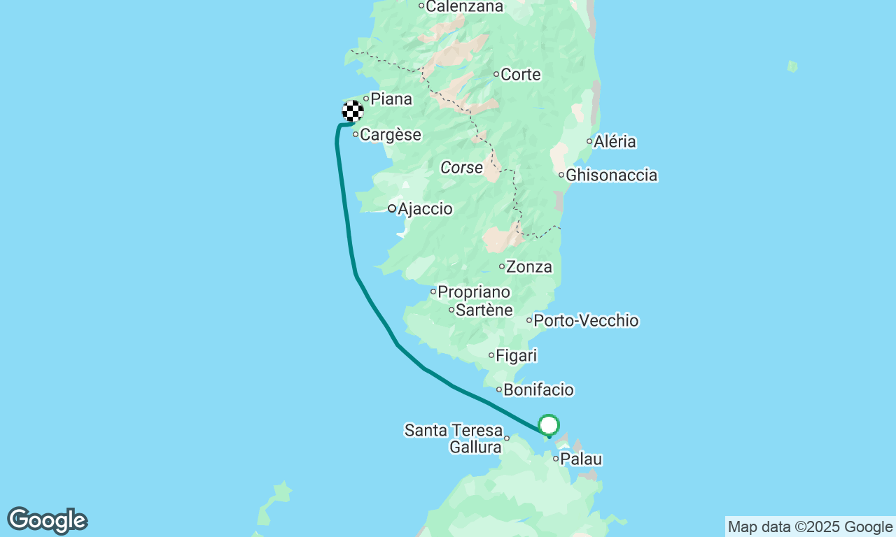 Night sail to Corsica