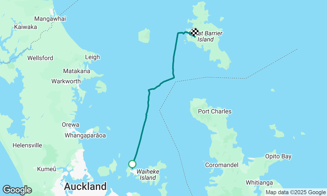Waiheke Island to Great Barrier Island 