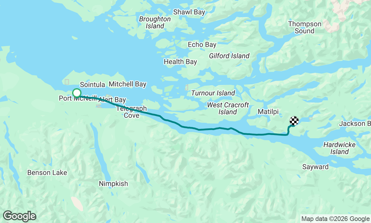 Day 1 - Port McNeill to Port Neville