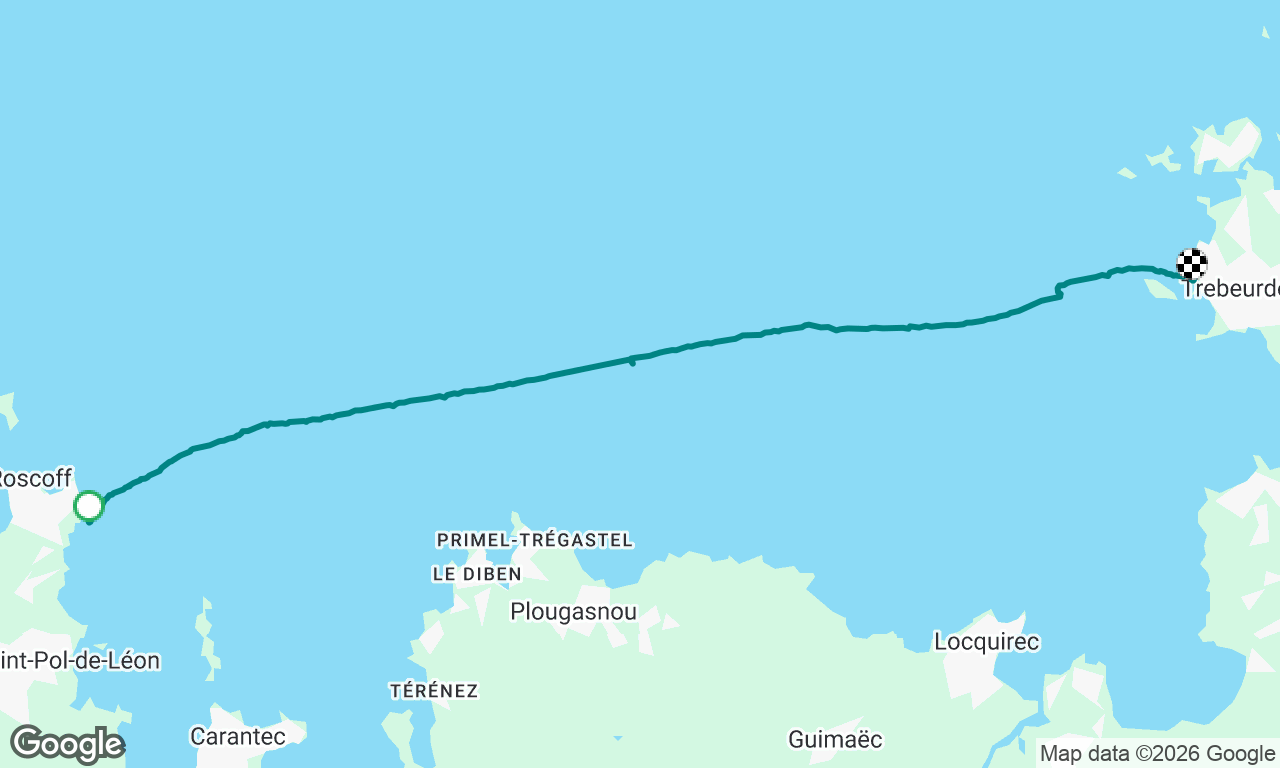 Leg 4, gentle motor round to Trebeurden