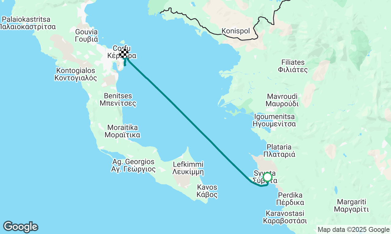 Syvota to Corfu