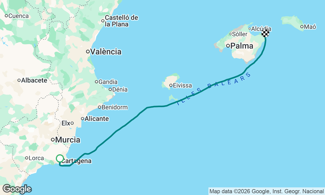 Voyage map