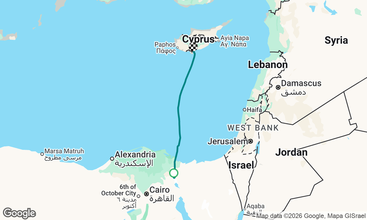 Ismailia to Cyprus 2026