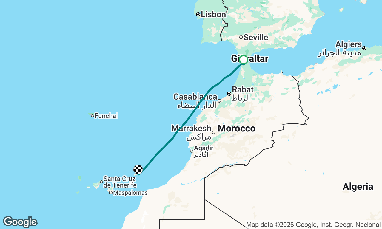 Tangier to Lanzarote