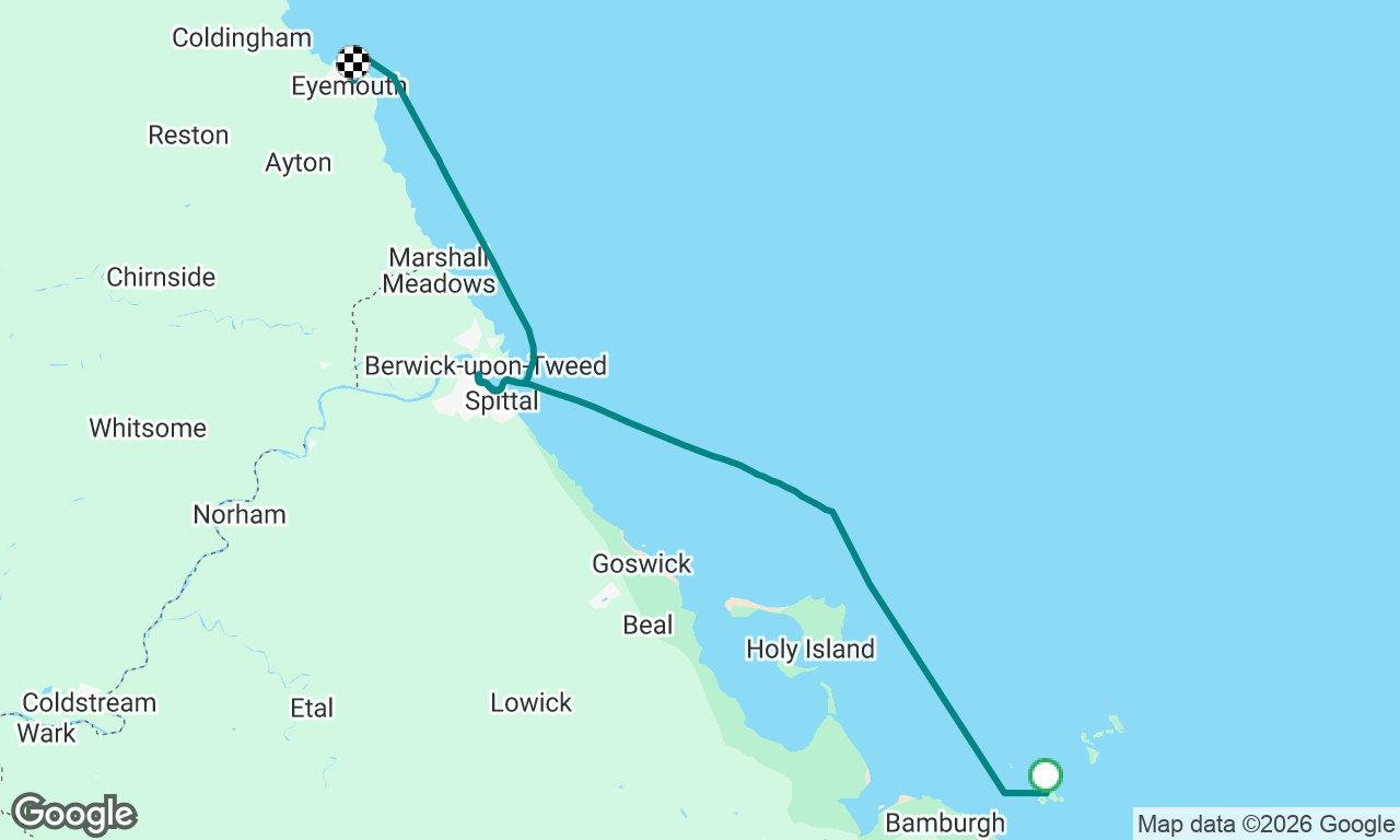 Farne Islands to Eyemouth