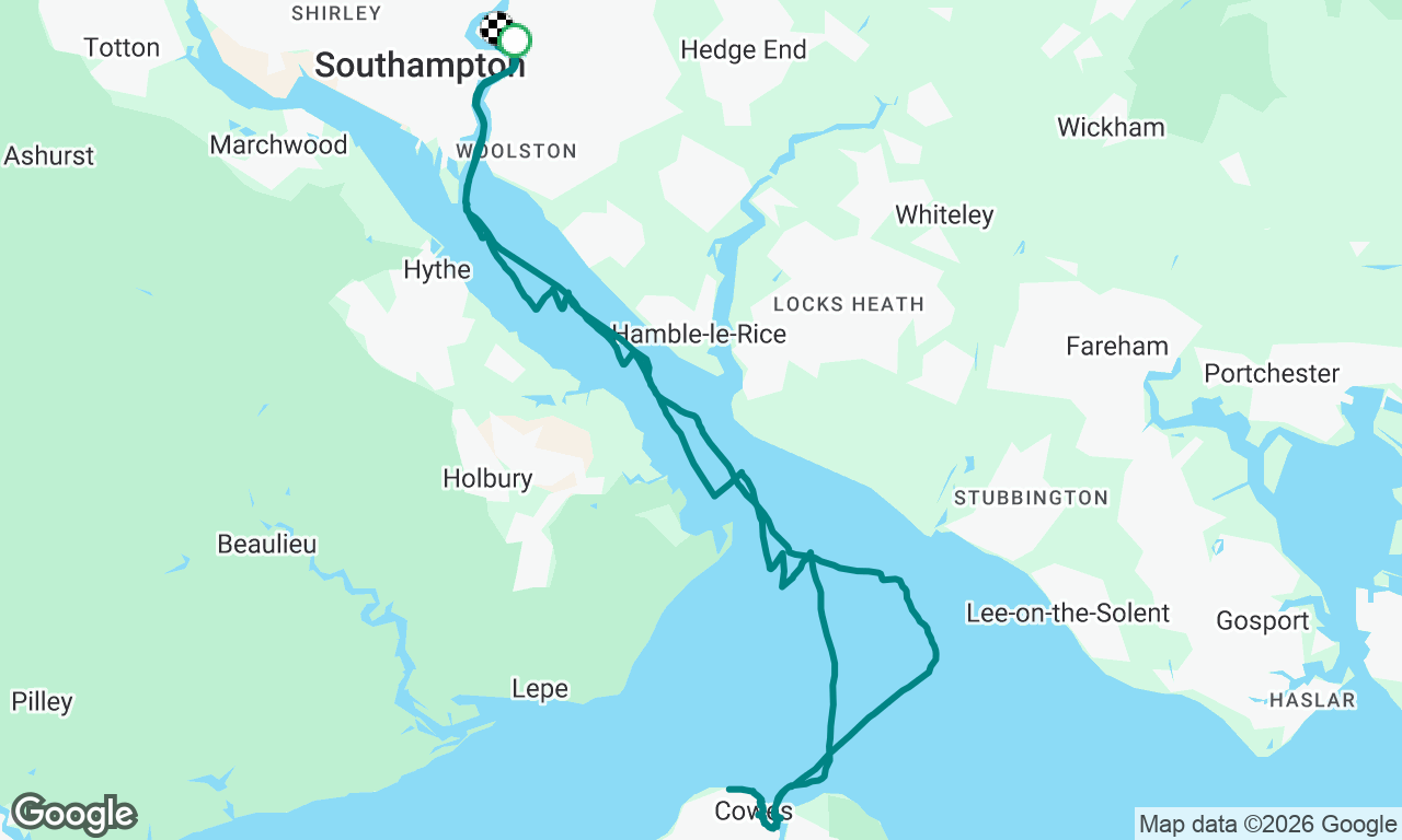 Day sail to cowes and back