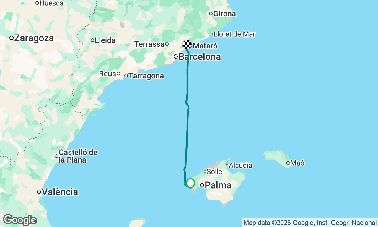 Voyage map