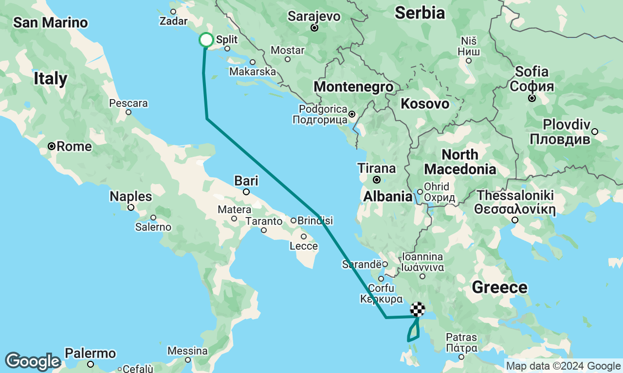 Owner assist sailing from Croatia around Lefkas, Greece 