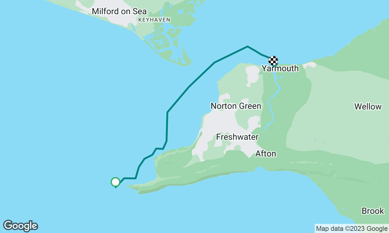 Day 2 afternoon: Needles lighthouse to Yarmouth Harbour