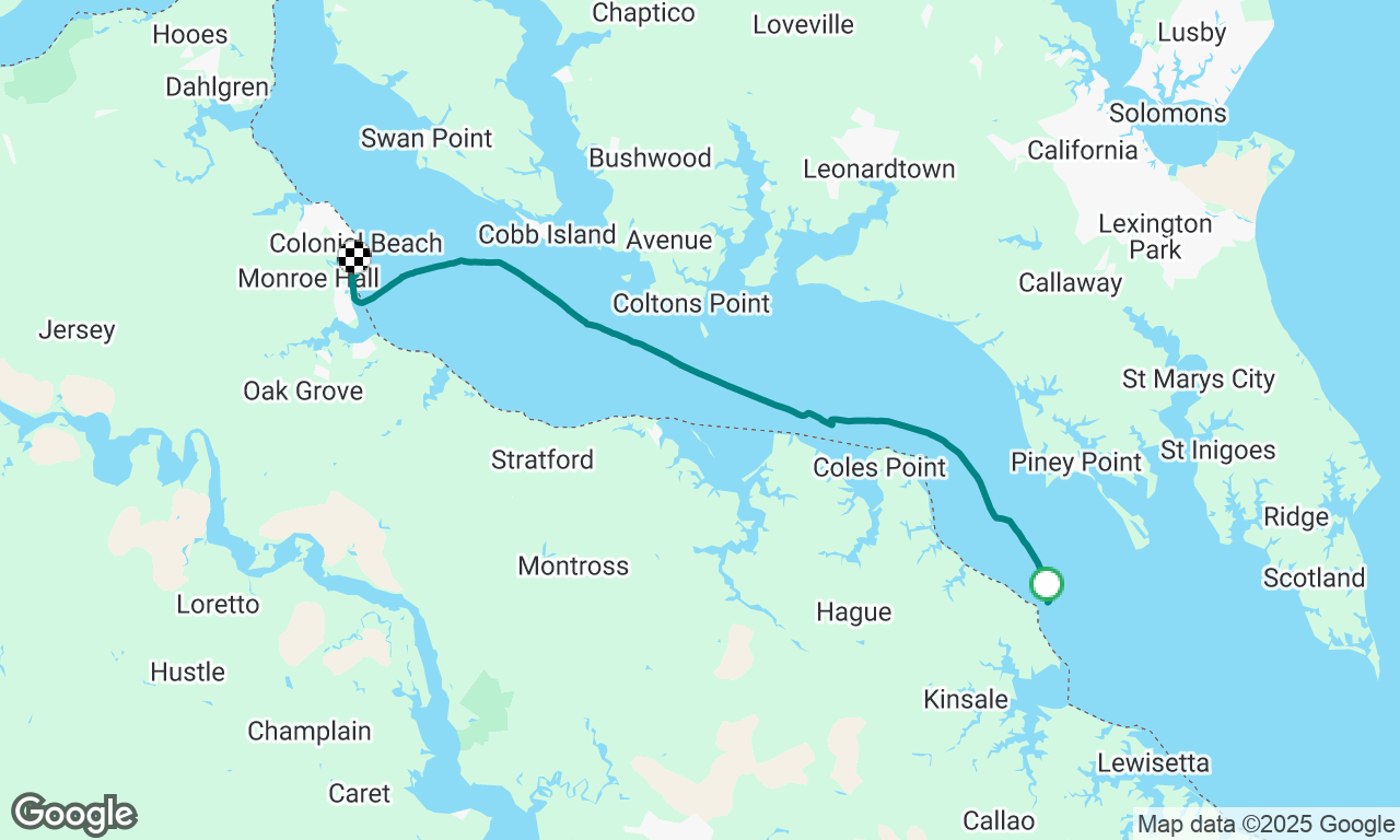 mouth of 'Tomac to Colonial Beach