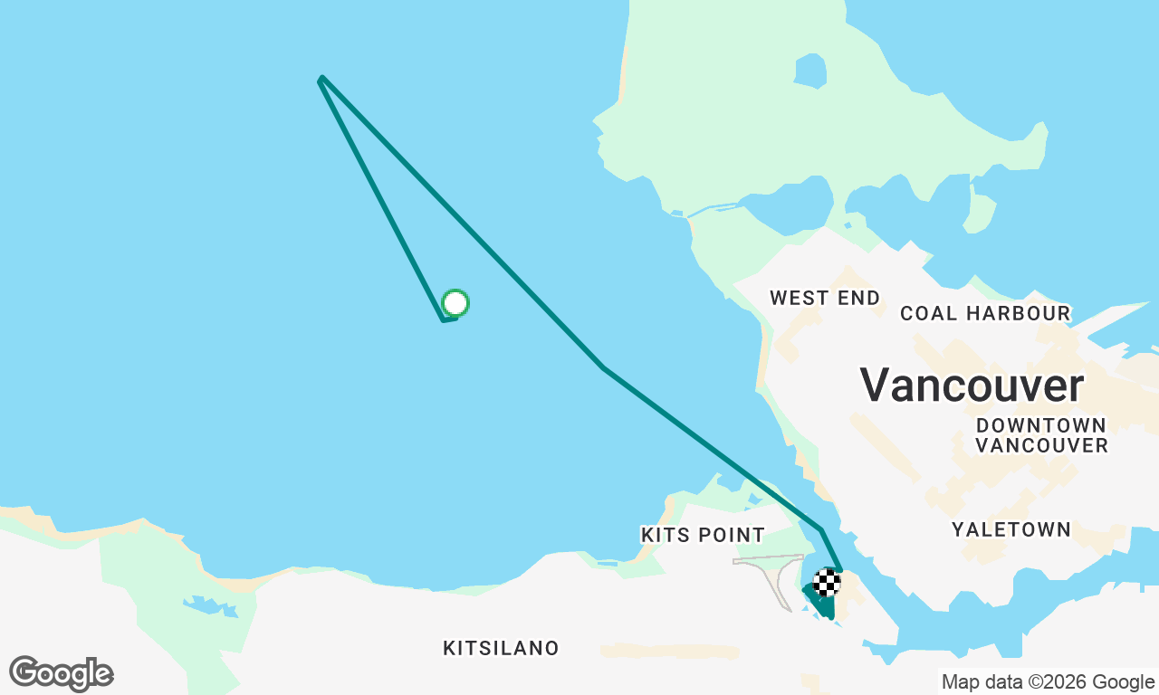Evening sail in English Bay