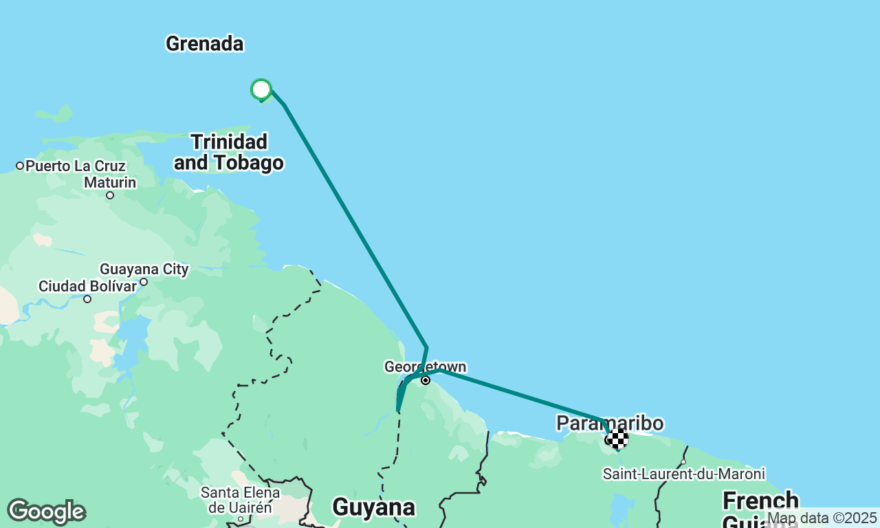 Tobago to Suriname