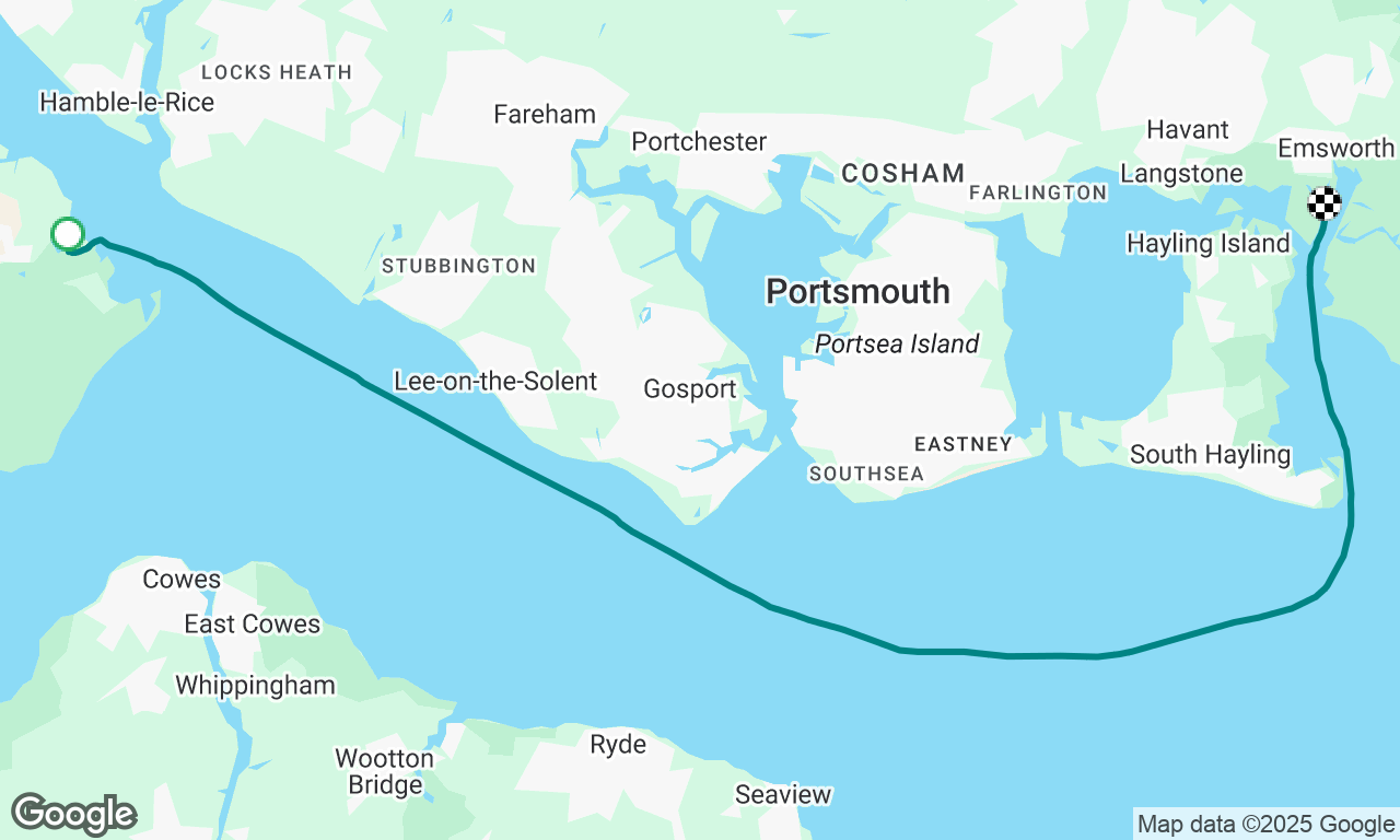 Ashlett Creek to Emsworth Channel Pontoon 
