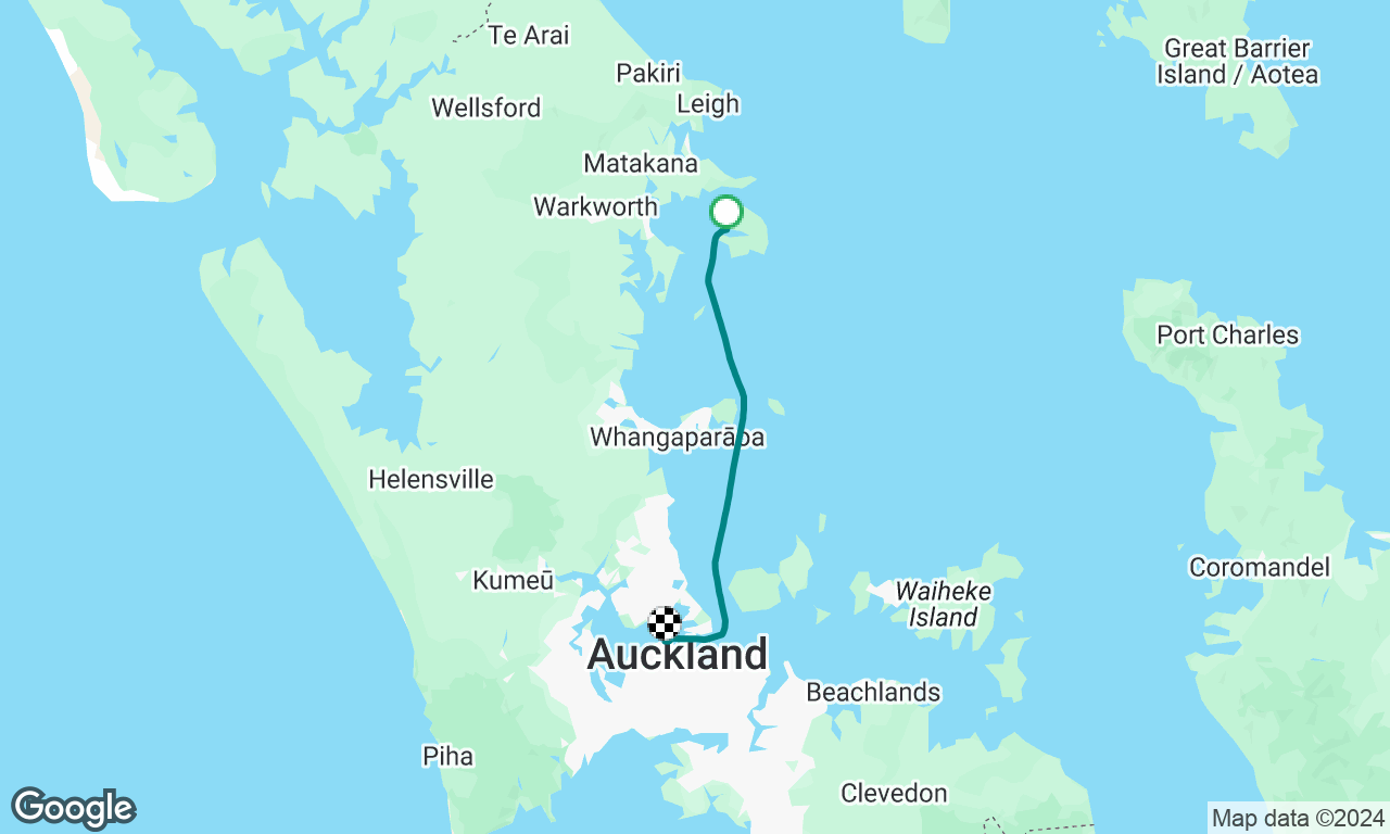 Kawau Island to Auckland