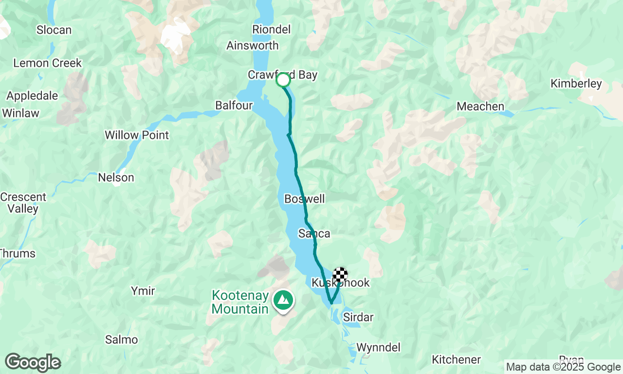 Crawford bay to kuskunook haul out