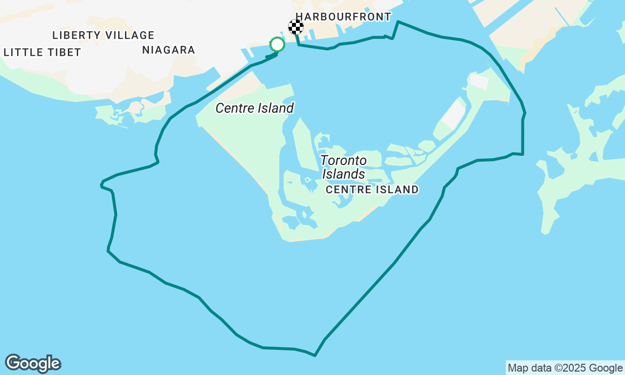 Around the Island in 12- knot wind 
